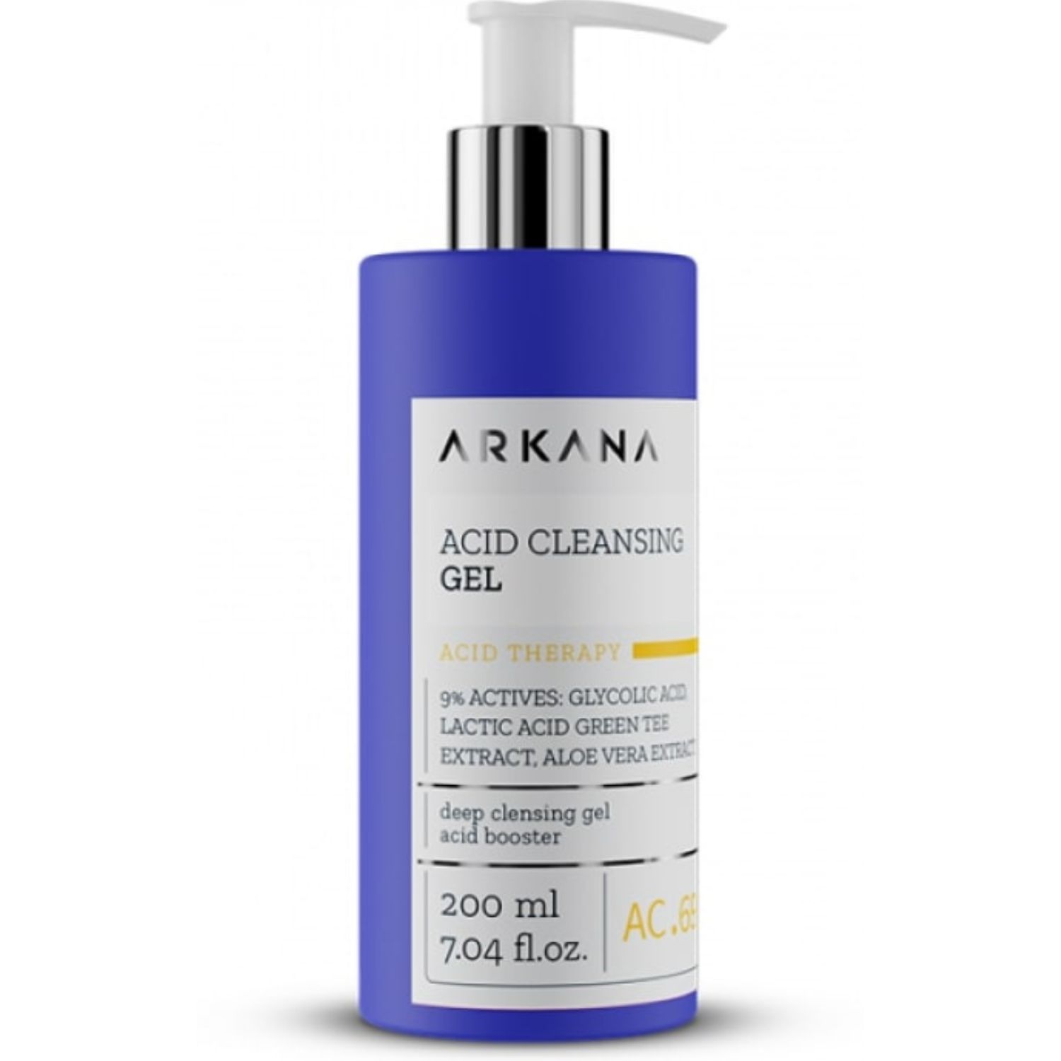 Arkana - Acid Cleansing Gel - Предпилинговый очищающий гель с кислотами, 200 мл