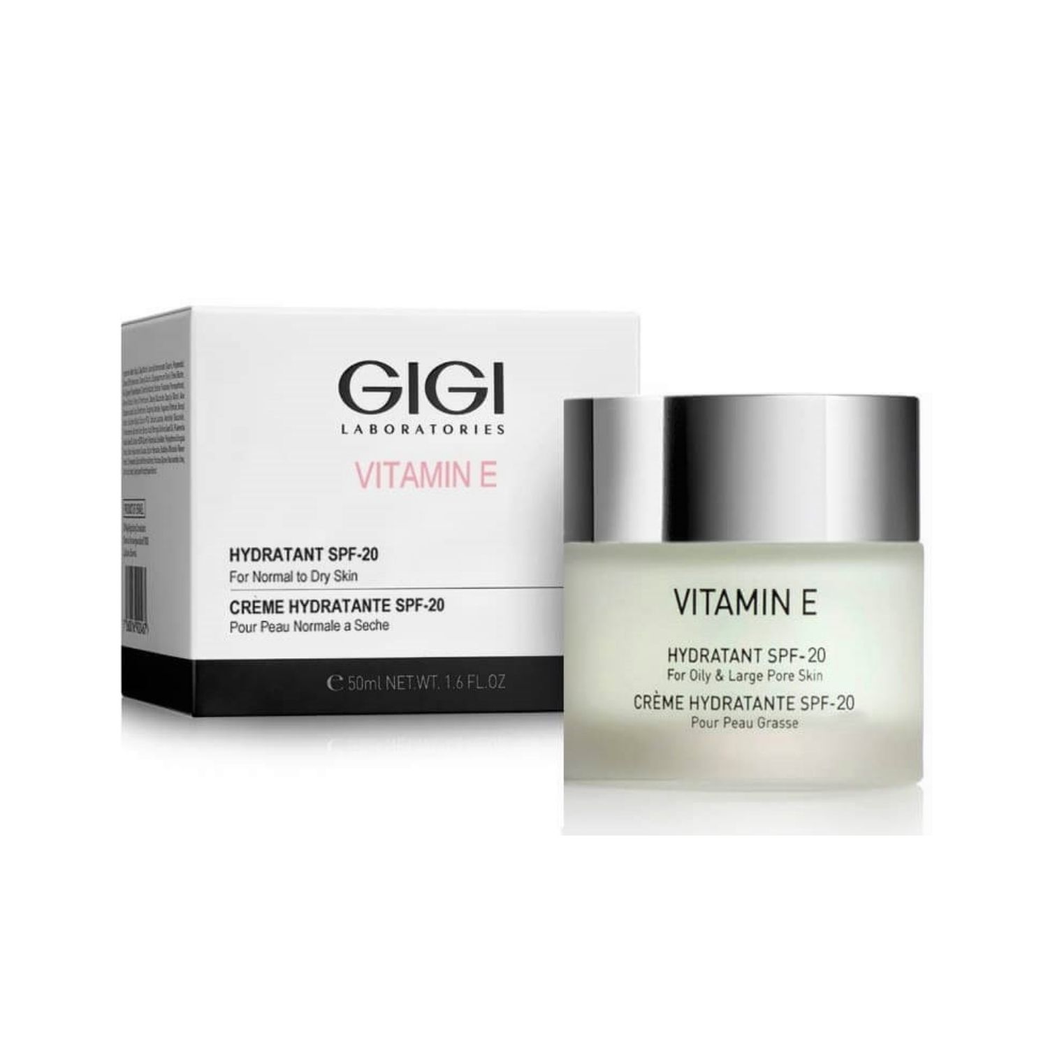 GIGI - Vitamin E Hydratant SPF 20 - Увлажняющий крем для нормальной и сухой кожи SPF 20, 50 мл
