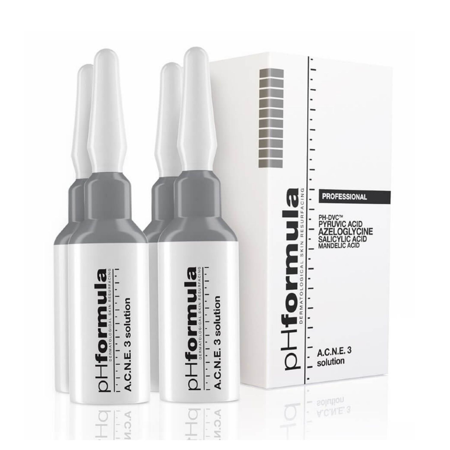 pH Formula - A.C.N.E. 3 solution - активный  обновляющий раствор для кожи с акне, 7 мл х 4   pH082/pH139