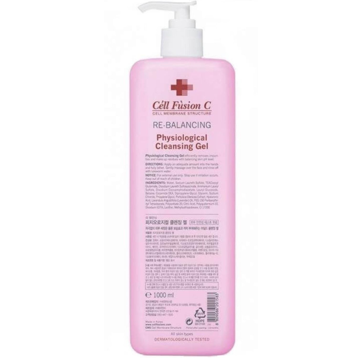 Cell Fusion - Physiological Cleansing Gel   Мягкий очищающий гель для любого типа кожи, 1000 мл