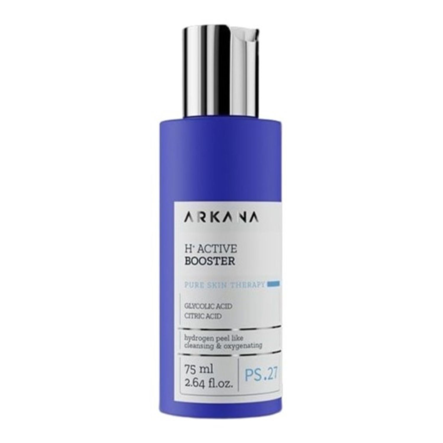 Arkana - H+ ACTIVE BOOSTER -  Бустер для лица с эффектом водородной очистки, 75 мл