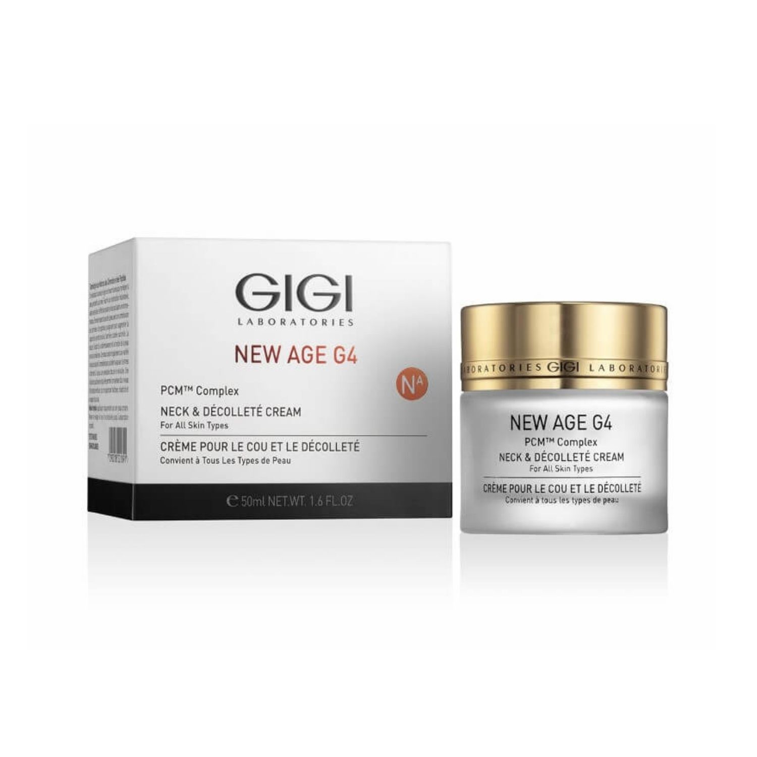 GIGI - New Age G4 Neck & Decolte Cream - Крем укрепляющий для шеи и декольте, 50 мл