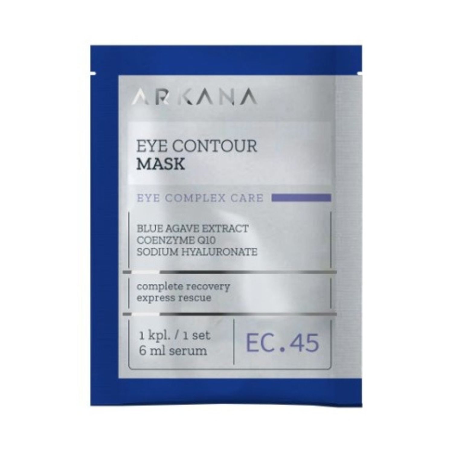 Arkana - Eye Contour Mask - Гидрогелевая маска для периорбитальной области, 1 шт