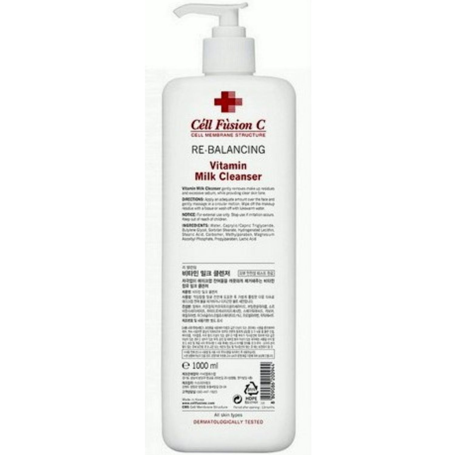 Cell Fusion - Vitamin Milk Cleanser    Витаминизированное молочко для любого типа кожи, 1000 мл