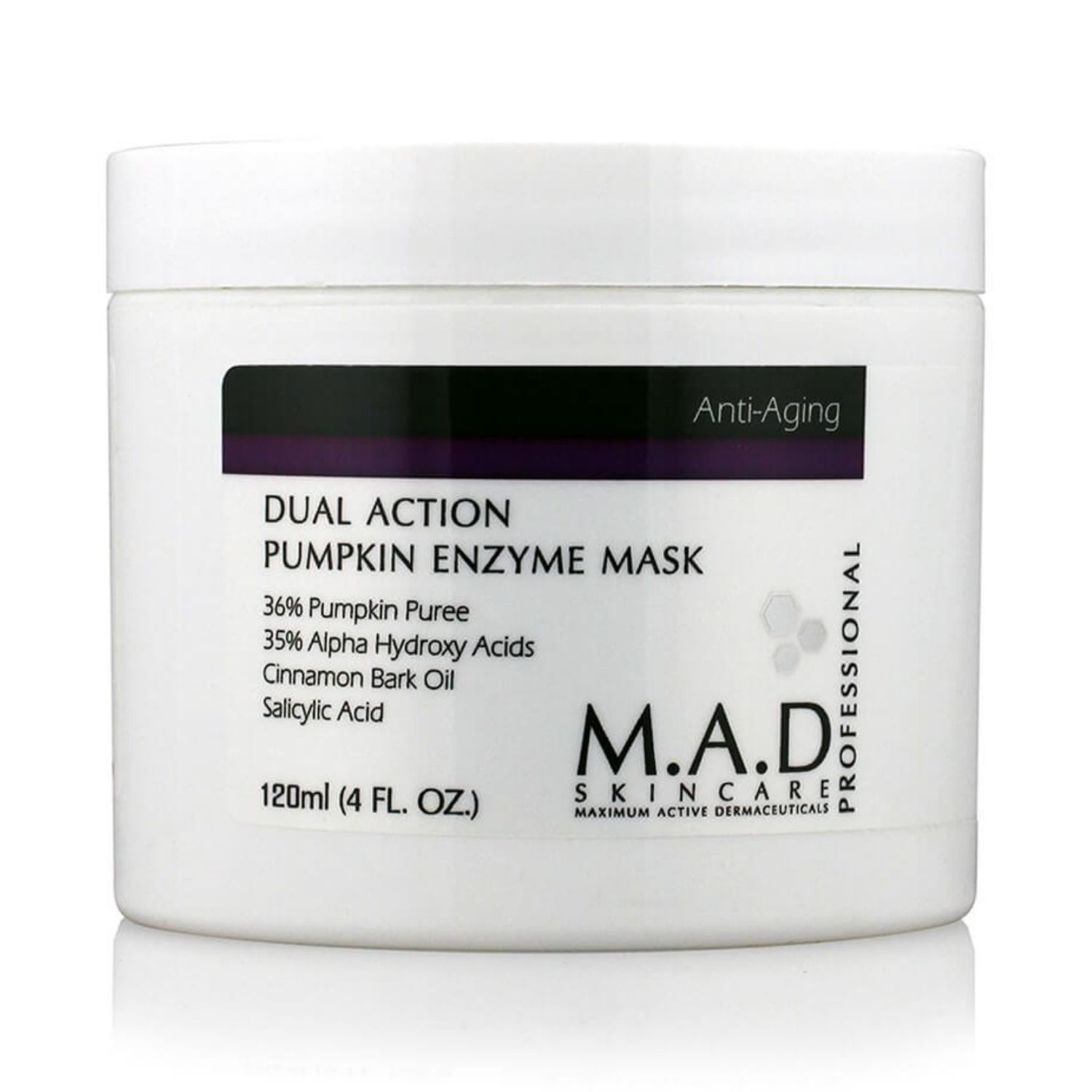 M.A.D skincare - Dual Action Pumpkin Enzyme Mask pH 2.25 - Омолаживающая маска с энзимами тыквы, 120 мл