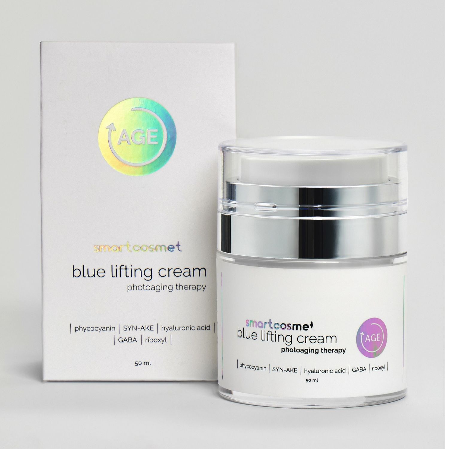 Smartcosmet - Крем для лица «Blue lifting cream» серии «Фотоомоложение», 50 мл