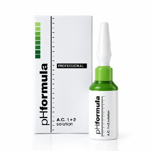 pH Formula - A.C. 1+2 solution - Активный обновляющий раствор для кожи с акне, 7 мл х 4  pH472
