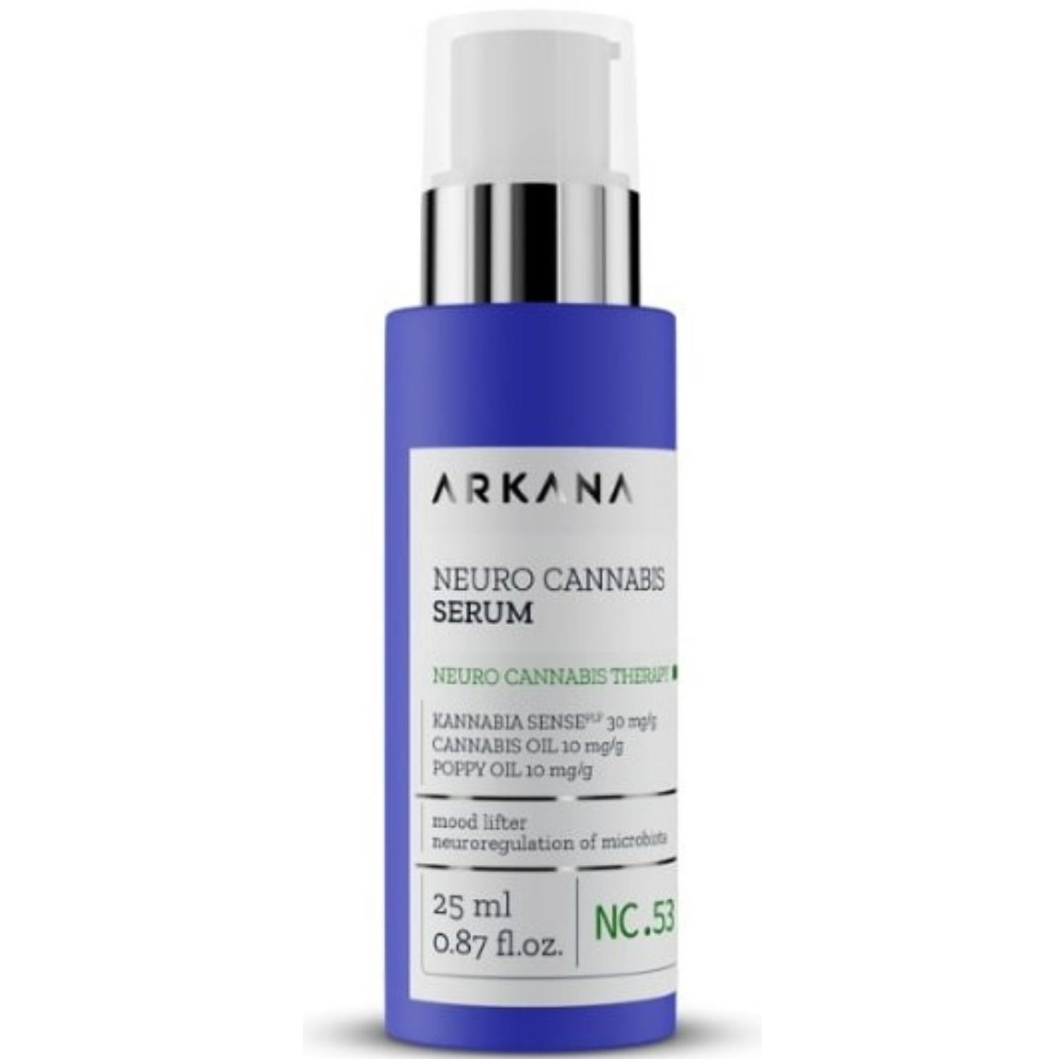 Arkana - Neuro Cannabis Serum - Высококонцентрированная нейросыворотка со стволовыми клетками конопли, 25 мл