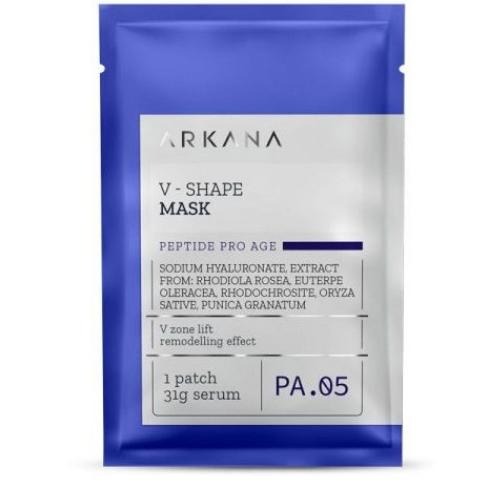 Arkana - V Shape Mask - Тканевая маска моделирующая и улучшающая овал лица, 1 саше