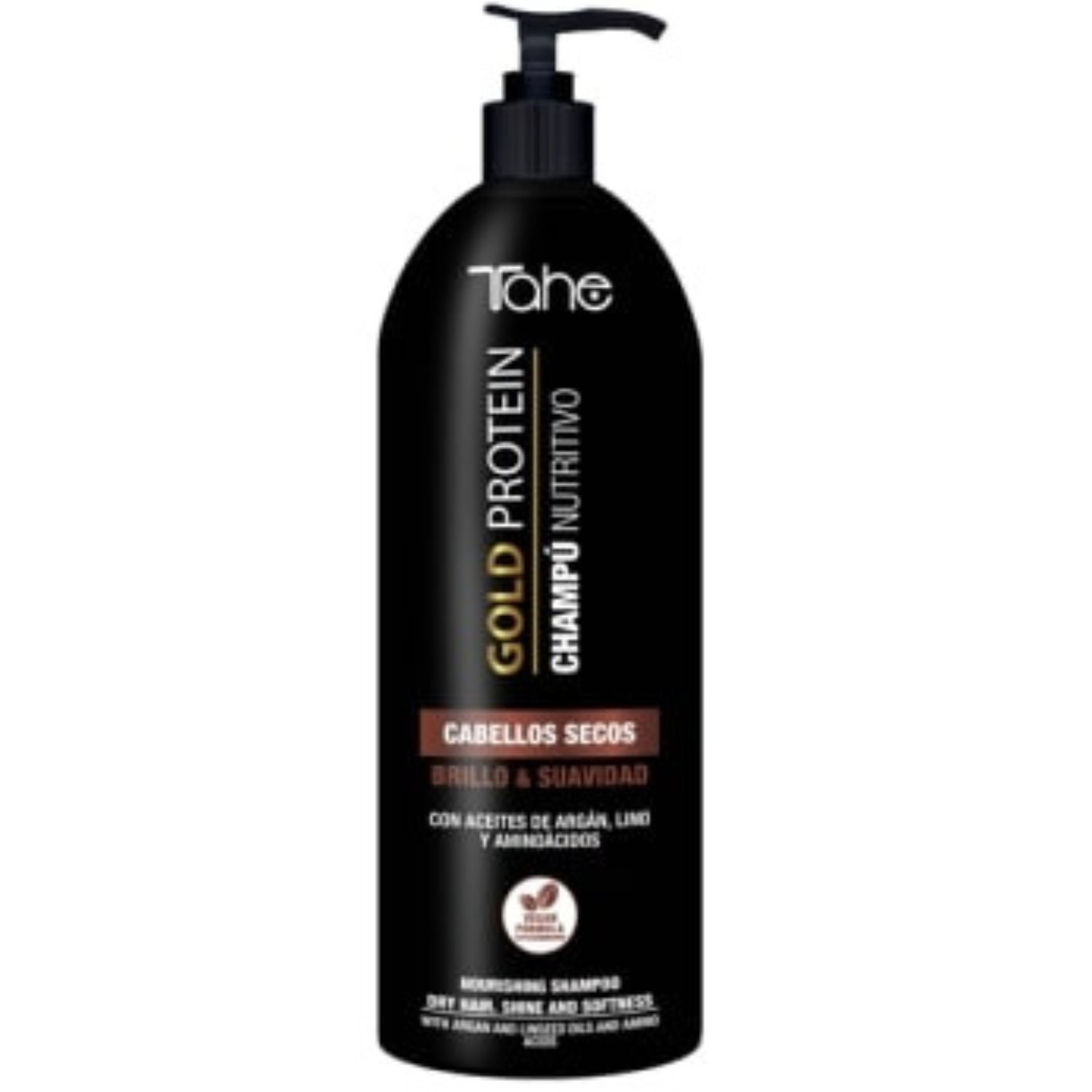 Tahe Cosmetics - Gold Protein Nourishing Shampoo - Питательный шампунь для сухих волос, 1000 мл