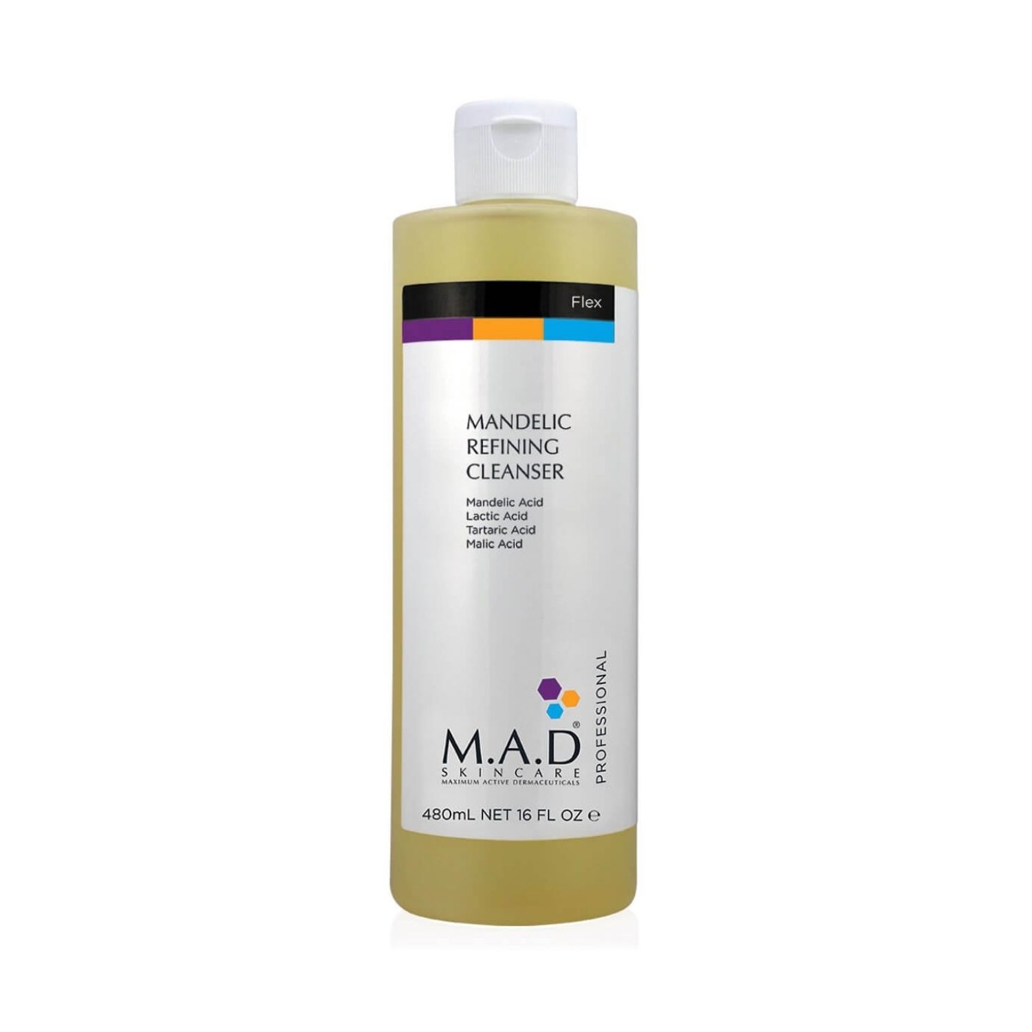 M.A.D skincare - Mandelic Refining Cleanser - Очищающий гель с миндальной кислотой для глубокого увлажнения, 480 мл