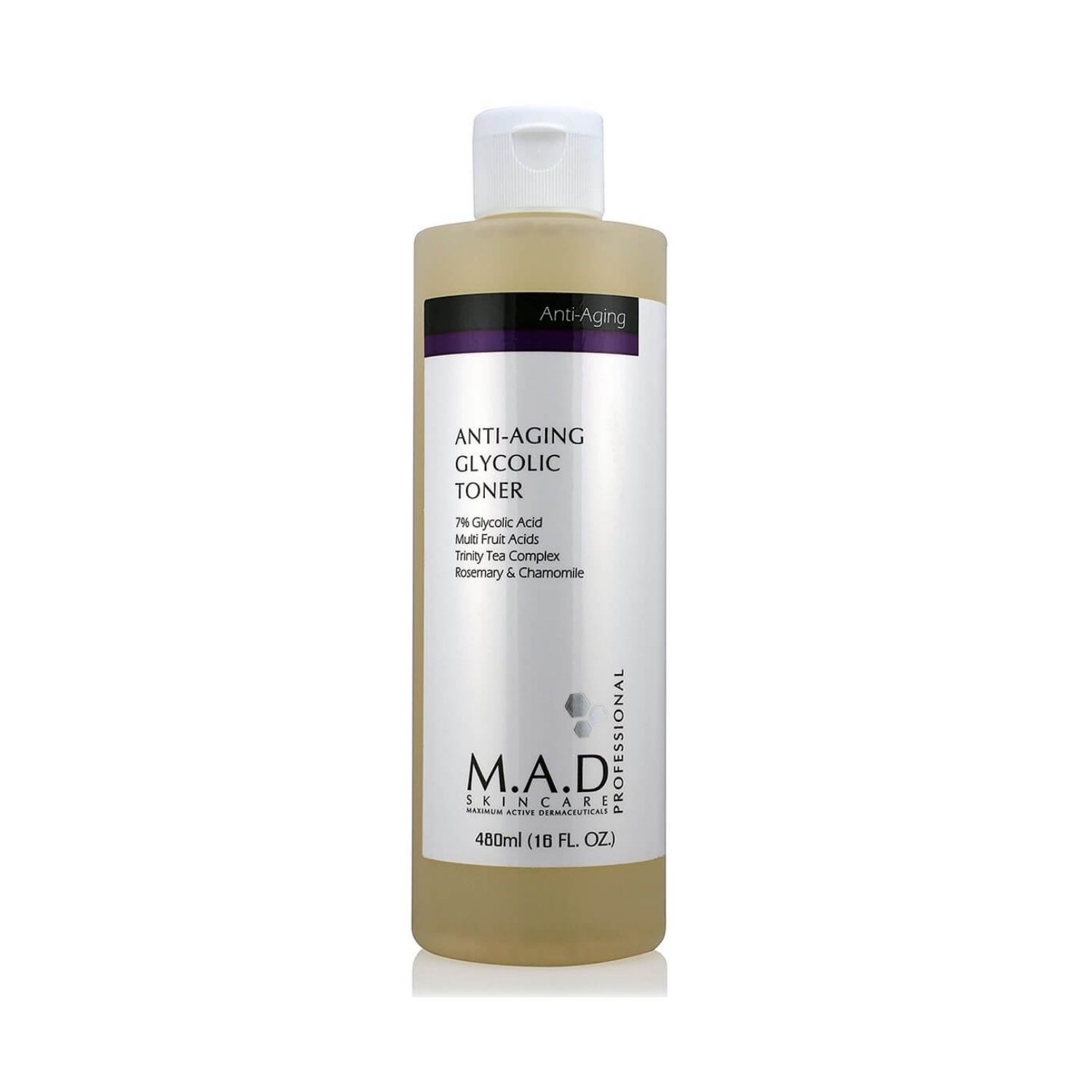 M.A.D skincare - Anti Aging Glycolic Toner - Тоник с 7% гликолевой кислотой предотвращающий старение кожи, 480 мл