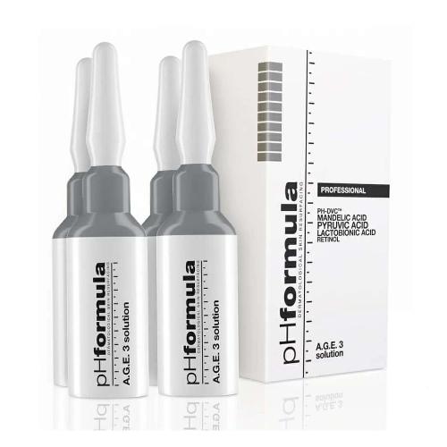 pH Formula - A.G.E. 3 solution - активный обновляющий раствор для кожи с возрастными изменениями, 7 мл х 4  pH080