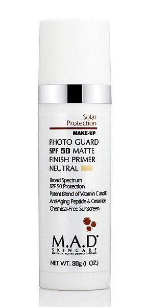 M.A.D skincare - Photo Guard SPF 50 Matte Finish Primer-Netural - Матирующий крем-праймер с SPF 50 Neutral, 30 г