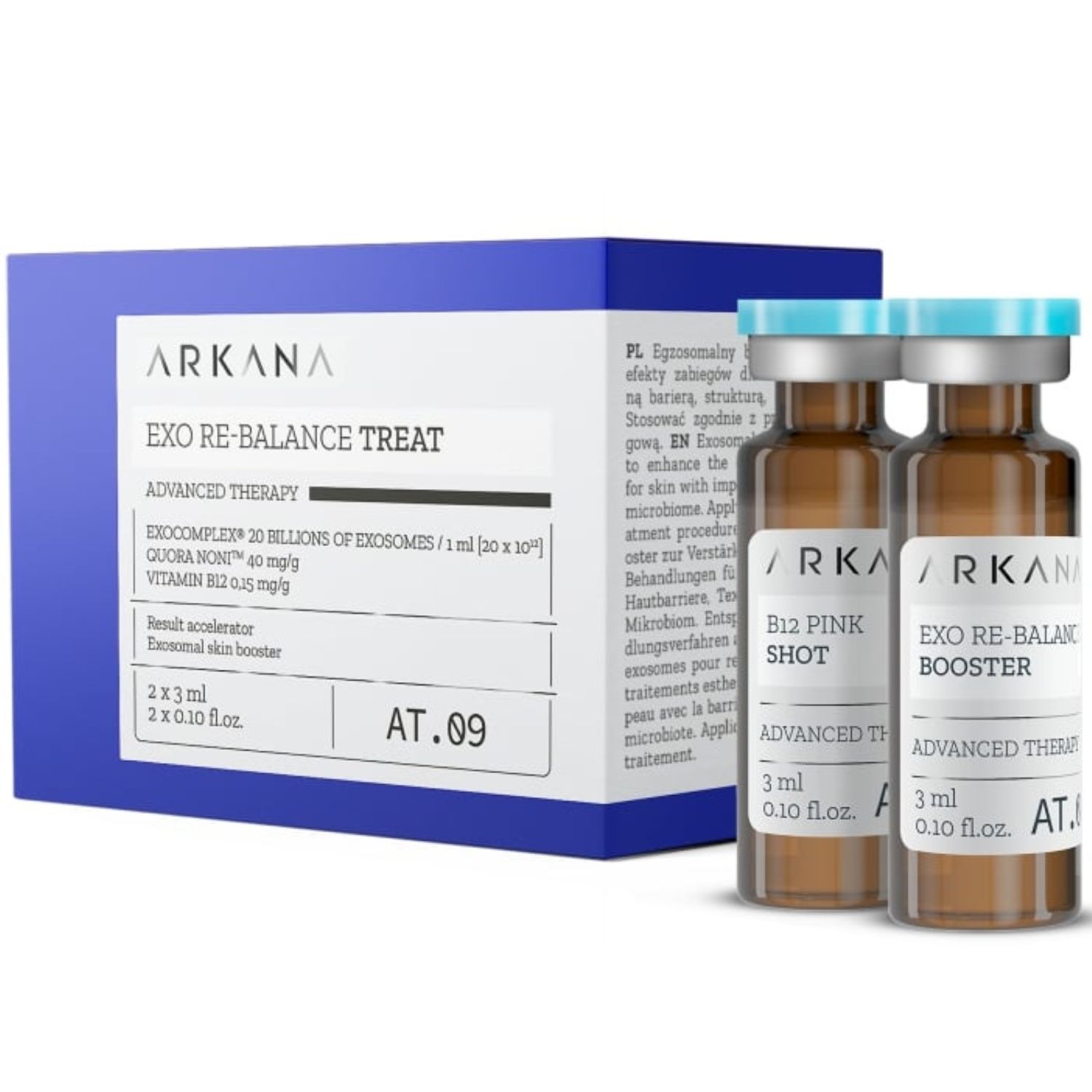 Arkana - EXO Re-Balance Treat - Набор для регулирования микробиома кожи,  2х3 мл