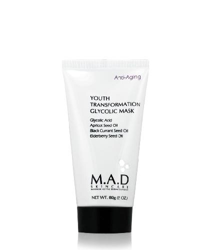 M.A.D skincare - Youth Transformation Glycolic Mask - Омолаживающая маска с гликолевой кислотой, 60 г (OUTLET)