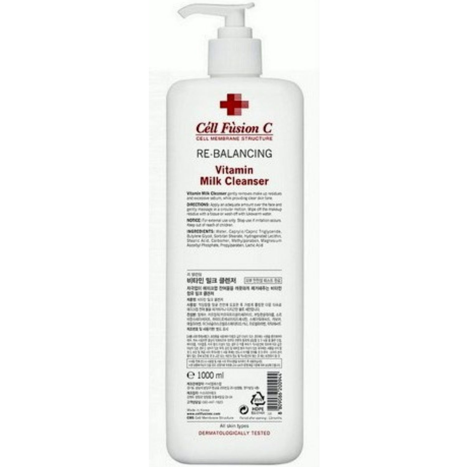 Cell Fusion - Vitamin Milk Cleanser    Витаминизированное молочко для любого типа кожи, 1000 мл