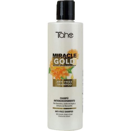 Tahe Cosmetics - MIRACLE GOLD ANTI FRIZZ SHAMPOO EXTRACT - Шампунь для дисциплинирования вьющихся волос, 300 мл