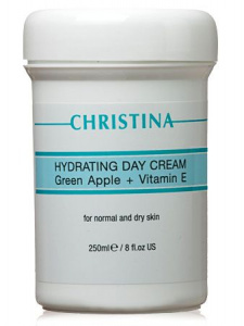 Christina - Hydrating Day Cream Green Apple + Vitamin E - Дневной увлажняющий крем "Зеленое яблоко", 250 мл