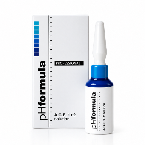 pH Formula - A.G.E. 1+2 solution - Активный обновляющий раствор для кожи с возрастными изменениями, 7 мл х 4