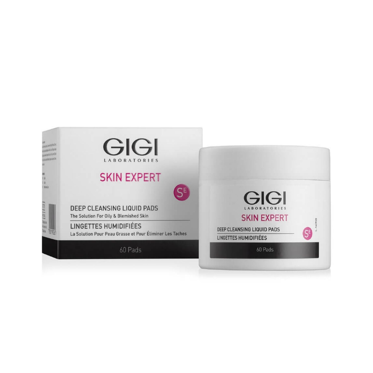 GIGI - Skin Expert Derma Clear Deep Cleansing Liquid Pads - Влажные очищающие диски, 60 шт