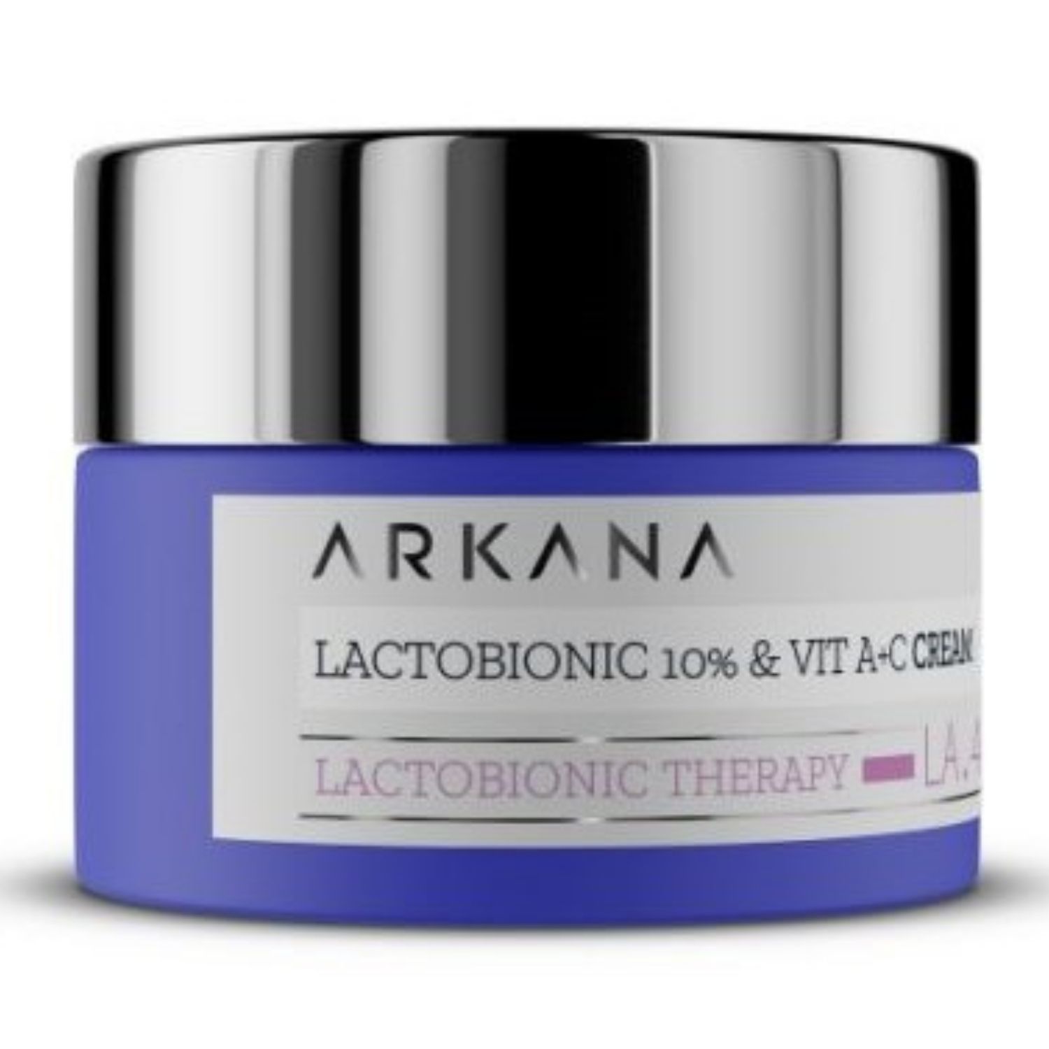 Arkana - Lactobionic 10% & Vit A+C Cream - Регенерирующий крем для чувст. кожи c лактобионовой к-ой, 50 мл