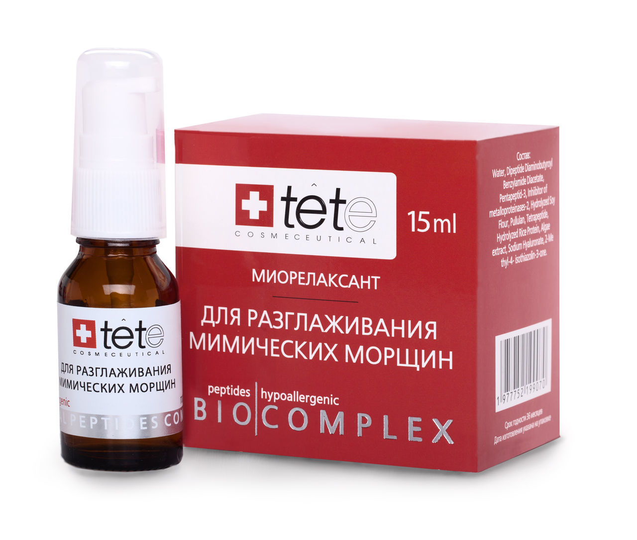 TETe - TETe Биокомплекс миорелаксант для разглаживания мимических морщин, 15 мл