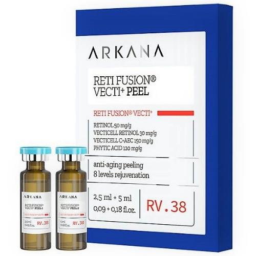 Arkana - Reti Fusion® Vecti+ Peel  - Пилинг с ретинолом и витаминами A, E, C, 2,5 мл + 5 мл