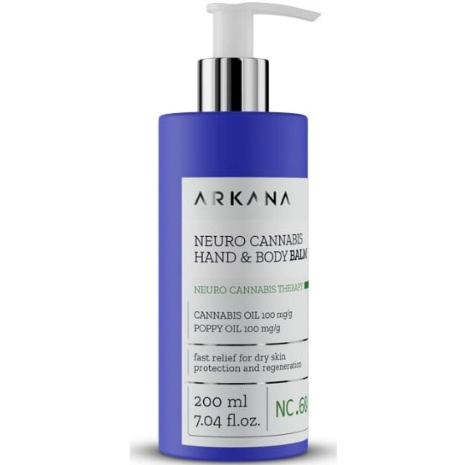 Arkana - Neuro Cannabis Hand & Body Balm - Нейробальзам для тела и рук с каннабисом, 200 мл