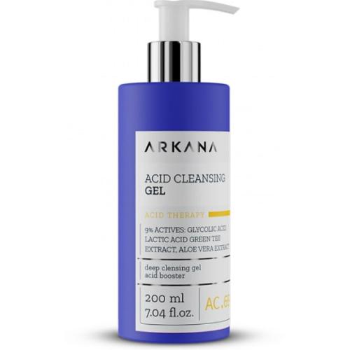 Arkana - Acid Cleansing Gel - Предпилинговый очищающий гель с кислотами, 200 мл