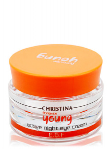 Christina - Forever Young Active Night Eye Cream - Активный ночной крем для кожи вокруг глаз, 30 мл
