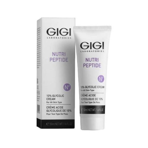 GIGI - Nutri Peptide 10% Glycolic Cream - Крем ночной/дневной с 10% гликолиевой кислотой, 50 мл