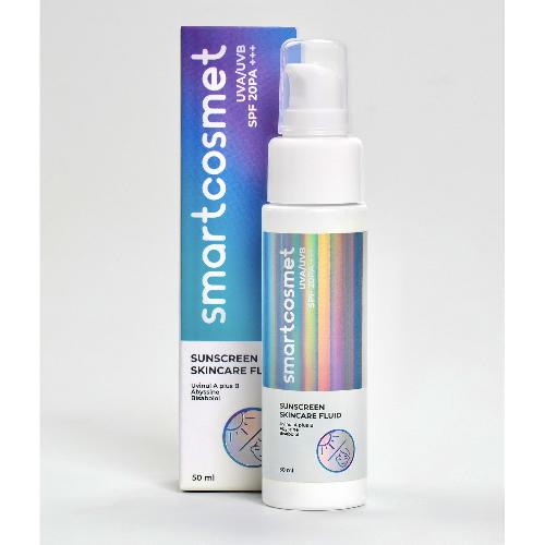 Smartcosmet - Cолнцезащитный уходовый флюид Smartcosmet SPF 20/PA+++, 50 мл