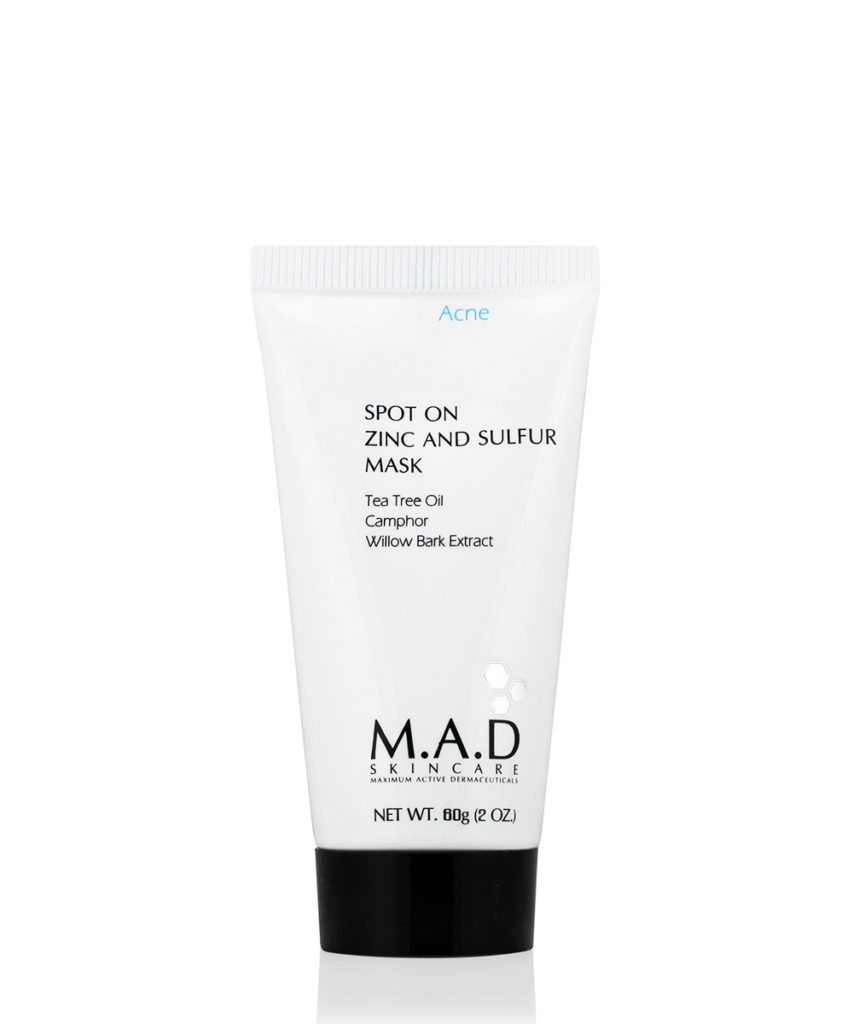 Spot On Zinc and Sulfur Mask - Подсушивающая  маска с цинком и серой, 60 г